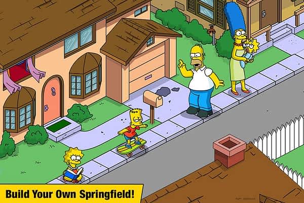 The Simpsons Tapped Out Build Springfield